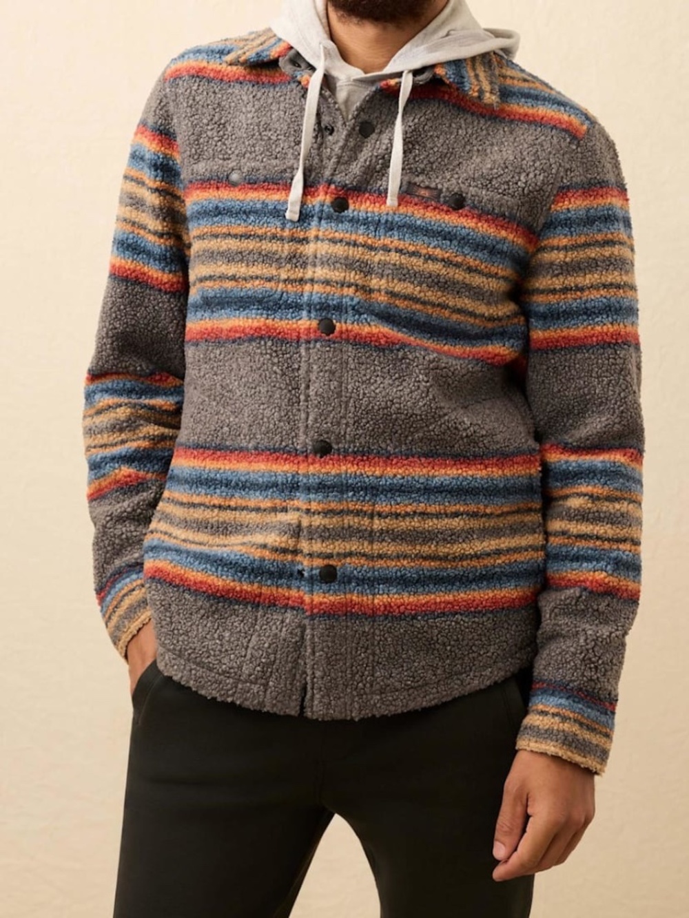 Faherty Range Fleece CPO shirt jacket Men's Large